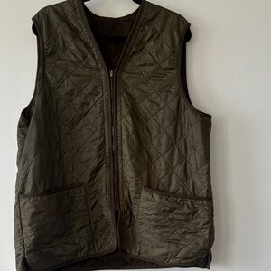 Barbour Men's Quilted Vest - Dark Olive